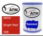 Preview: BMW, Bright Red, 308: 500ml Lackdose, von ATW Autoteile West.